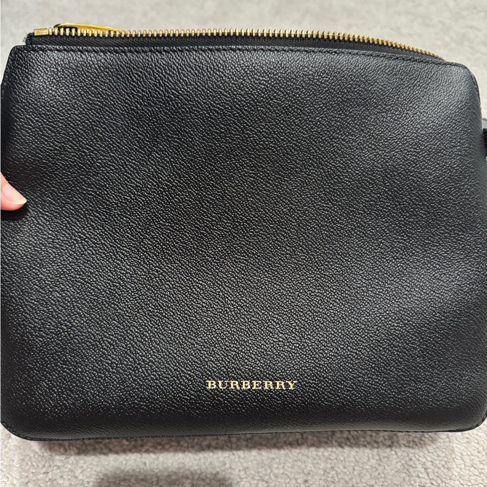 Burberry Black Leather Crossbody Bag